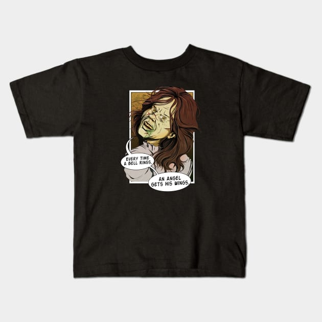 Exorcist Optimism Kids T-Shirt by willblackb4